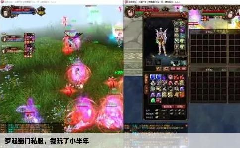 梦起蜀门私服，我玩了小半年